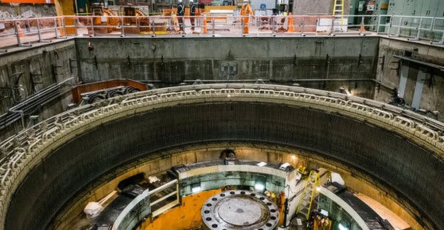 Hydroelectric power station modern